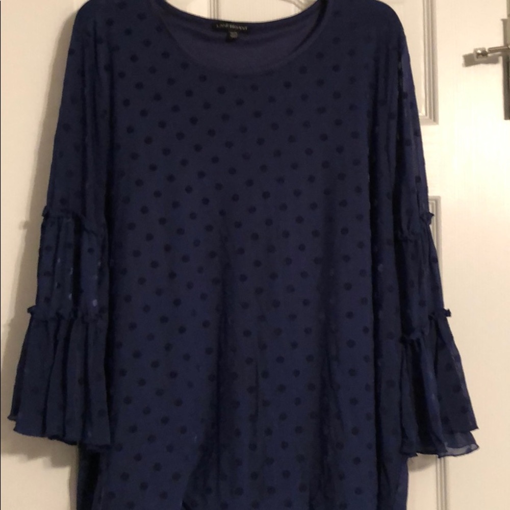 Ruffle sleeve blouse